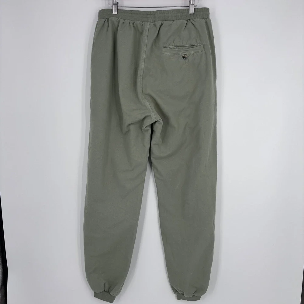 Crazy Shirts Hawaii Jogger Pants Mens Large Green Elastic Waist Original Cotton